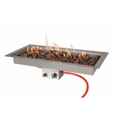 Easy Fires inbouwbrander rechthoek 78x38x16,5cm.