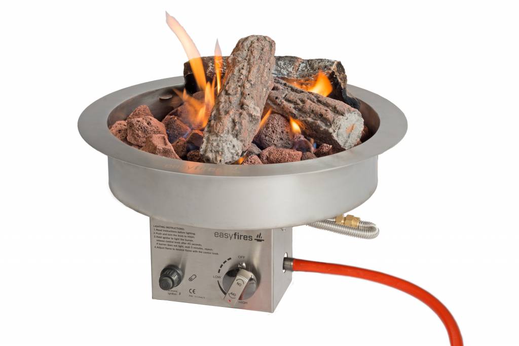 Easy Fires inbouwbrander rond 40x16,5cm. afbeelding