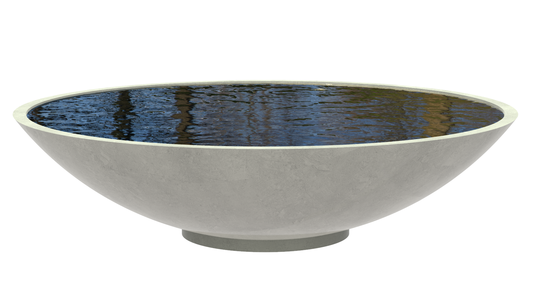 Waterschaal polymeerbeton 235 cm. op=op afbeelding