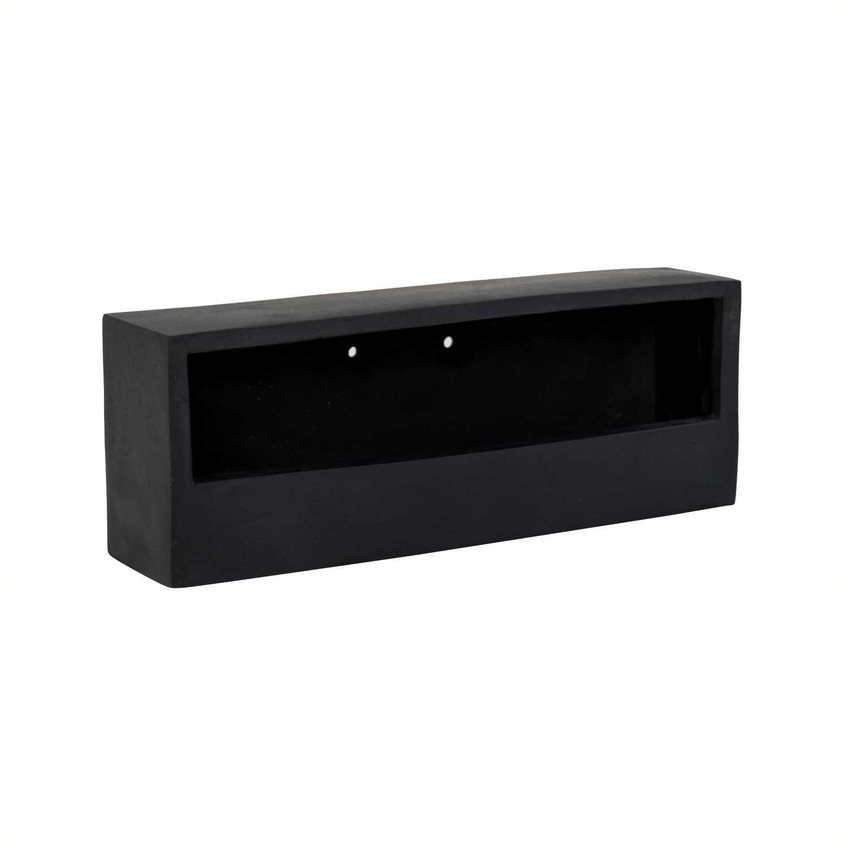 Muur bloempot Wally Balcony Low XS Black afbeelding