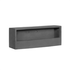 Muur bloempot  Wally Balcony Low  XS Grey op=op