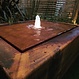 Watertafel cortenstaal rechthoek 200x80x40cm.