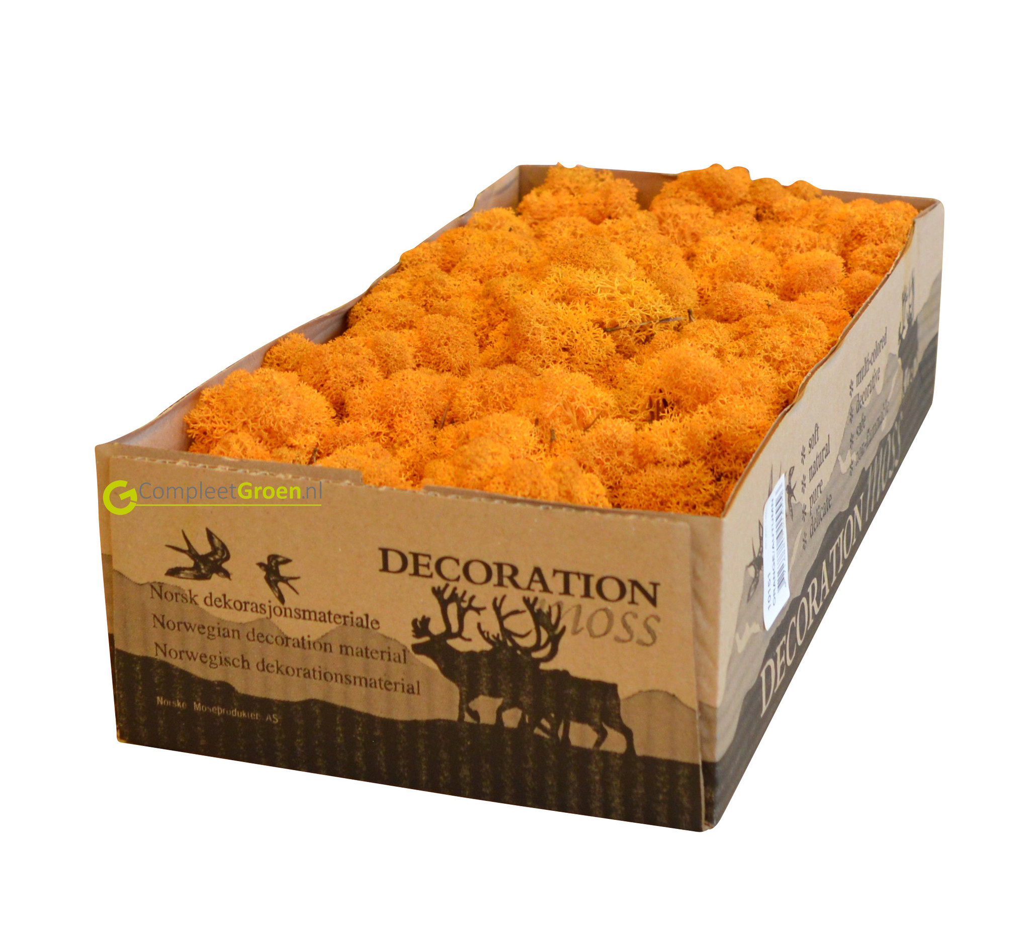 Rendiermos oranje 5000 gram op=op afbeelding