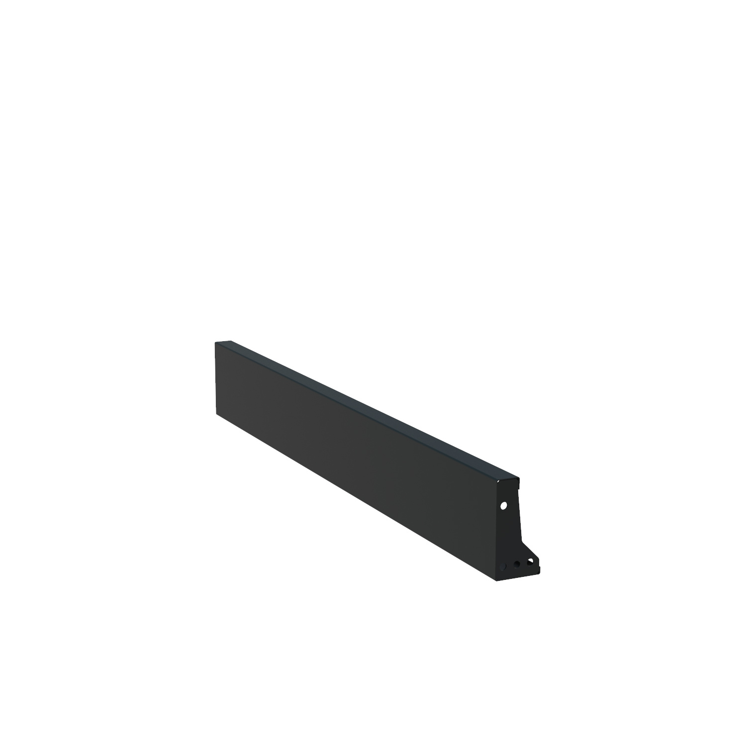 Keerwand aluminium recht 150x20cm. afbeelding