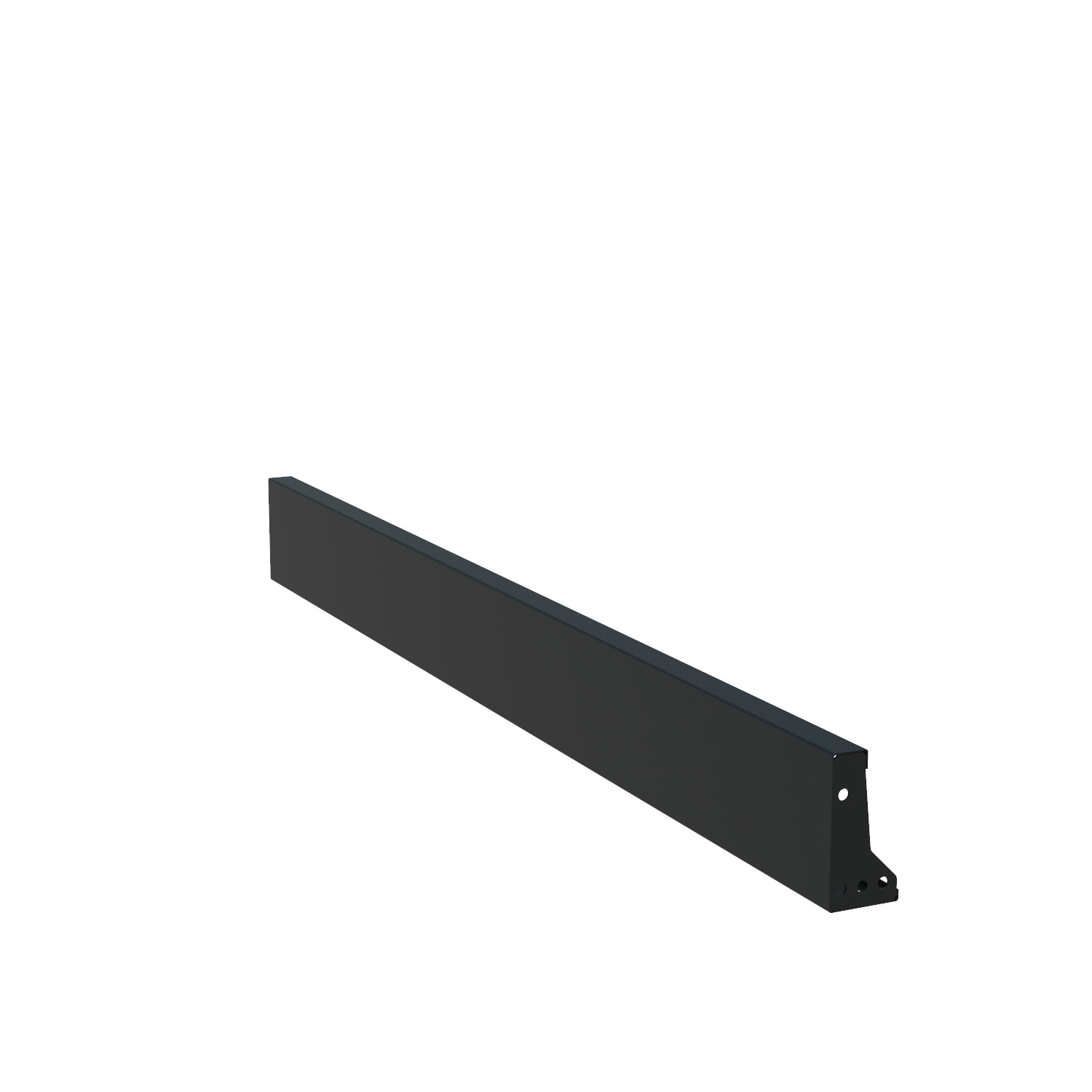 Keerwand aluminium recht 200x20cm. afbeelding