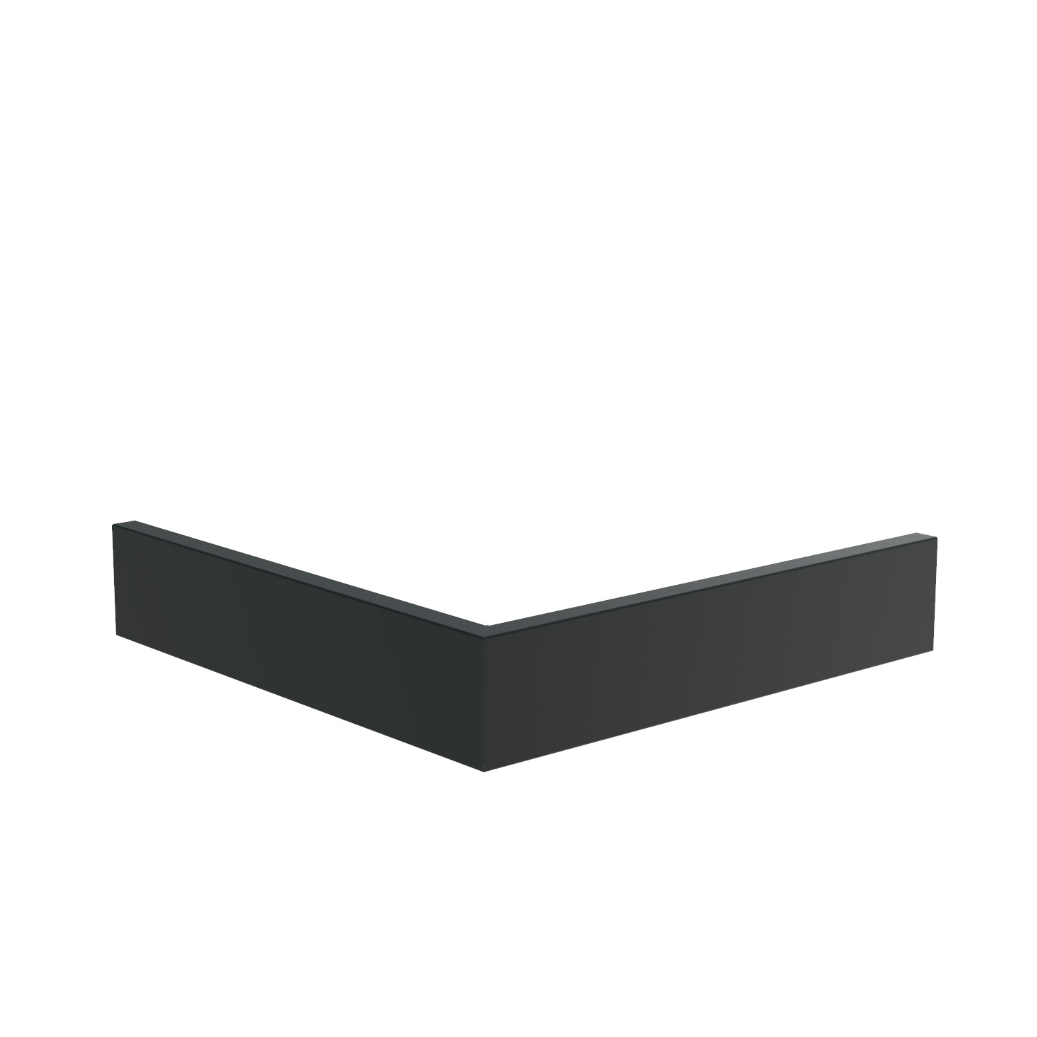 Keerwand aluminium buitenhoek 100x100x20cm. afbeelding
