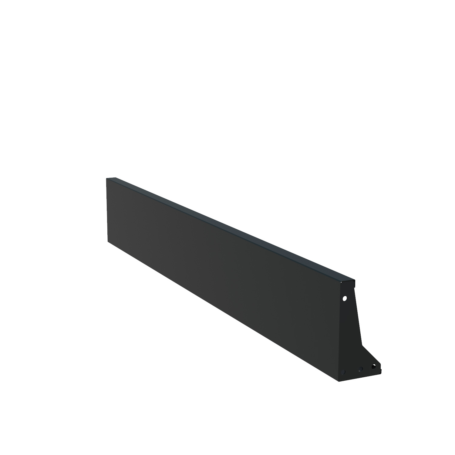 Keerwand aluminium recht 200x30cm. afbeelding