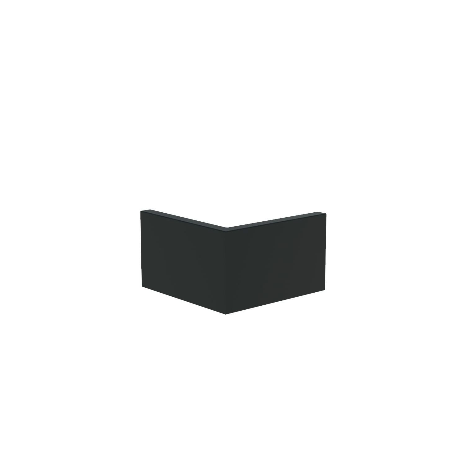 Keerwand aluminium buitenhoek 50x50x30cm. afbeelding