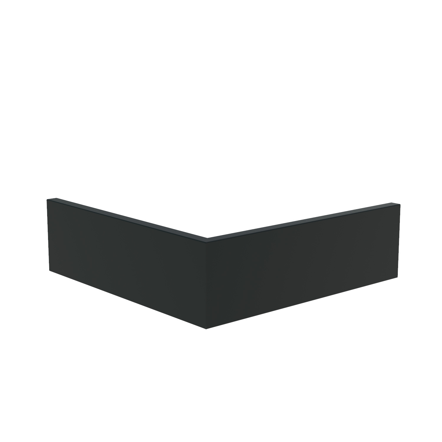 Keerwand aluminium buitenhoek 100x100x30cm. afbeelding