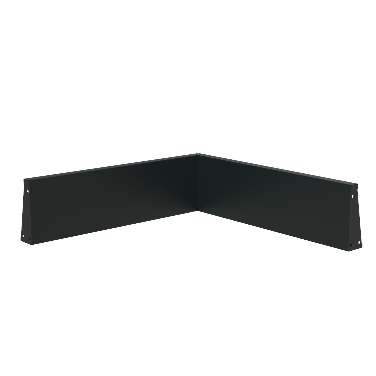 Keerwand aluminium binnenhoek 100x100x30cm. afbeelding