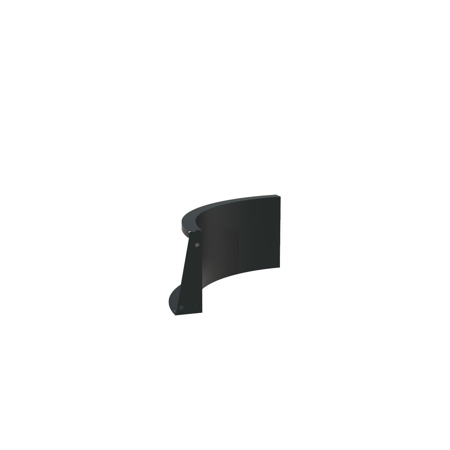 Keerwand aluminium binnenbocht 50x50x30cm. afbeelding