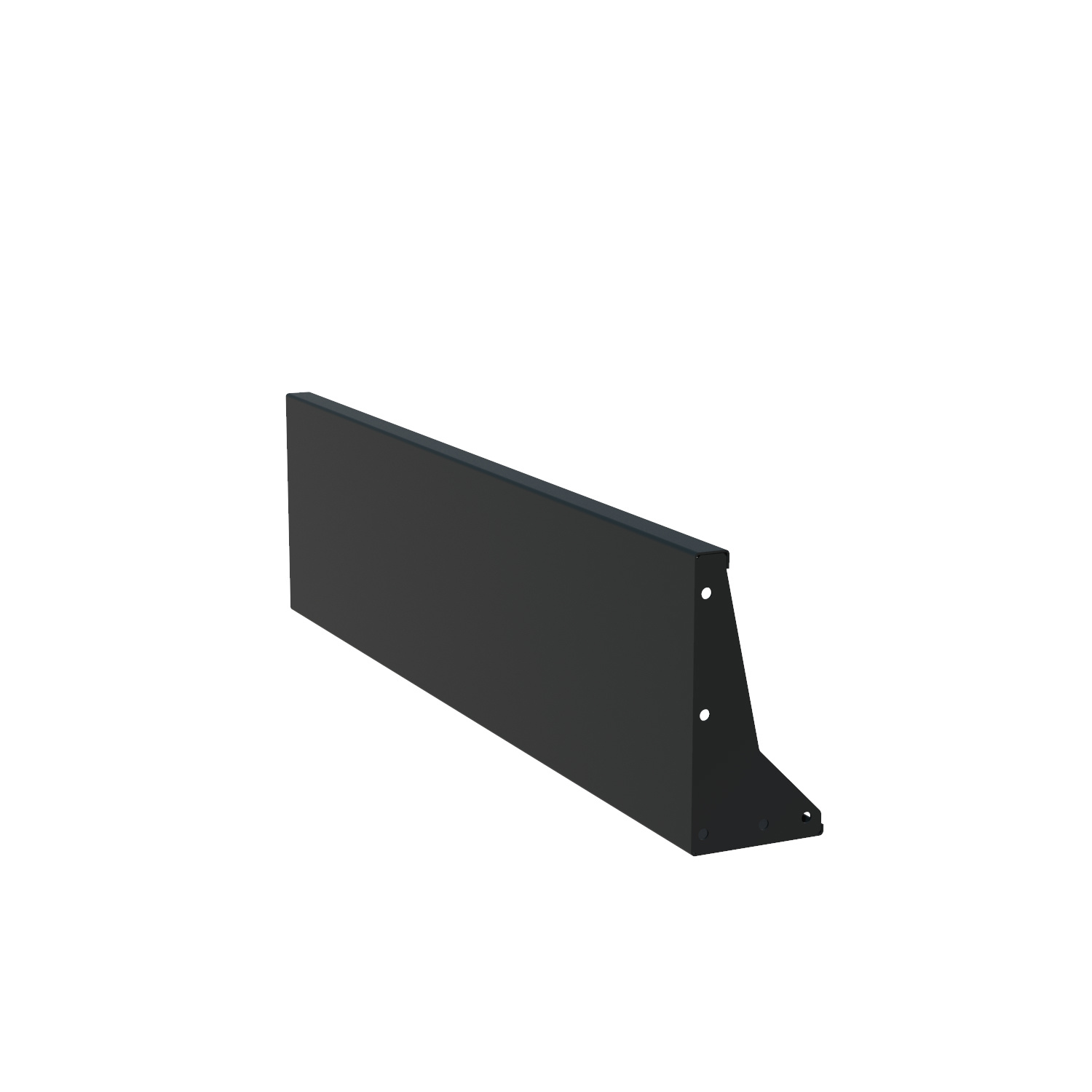 Keerwand aluminium recht 150x40cm. afbeelding