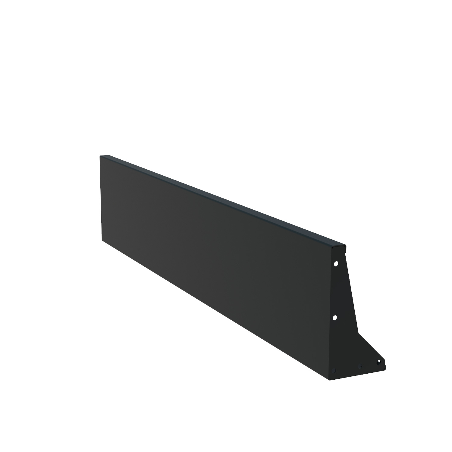 Keerwand aluminium recht 200x40cm. afbeelding