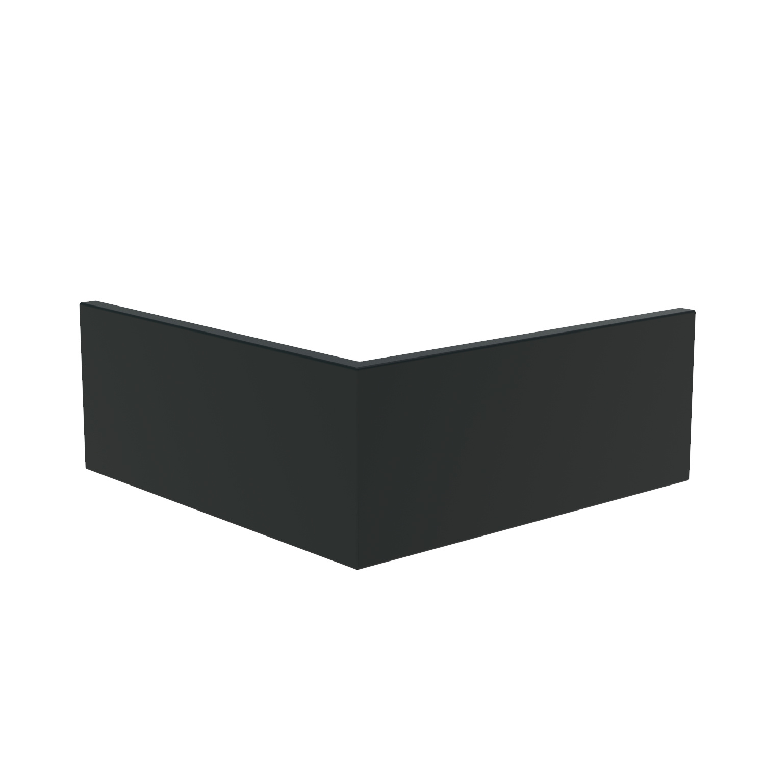 Keerwand aluminium buitenhoek 100x100x40cm. afbeelding