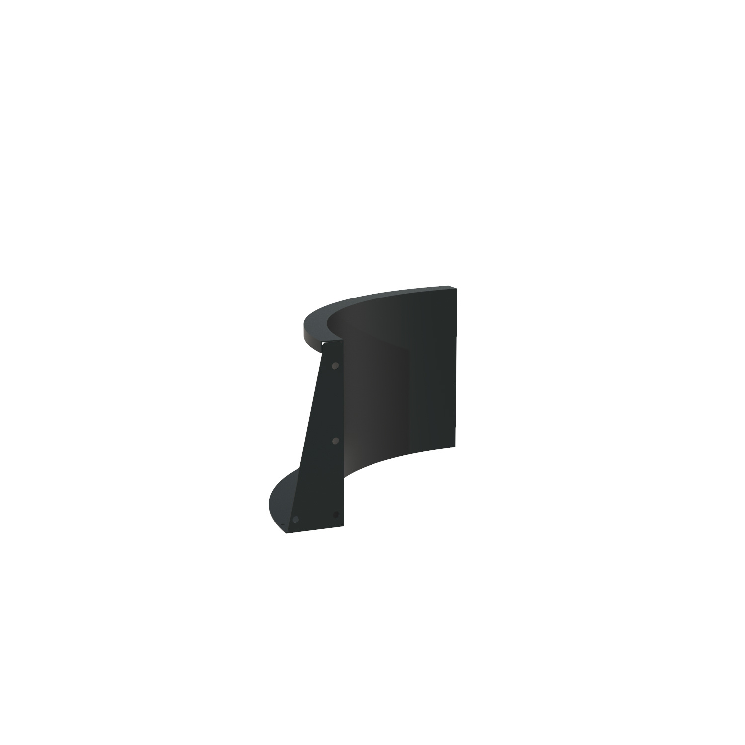 Keerwand aluminium binnenbocht 50x50x40cm. afbeelding