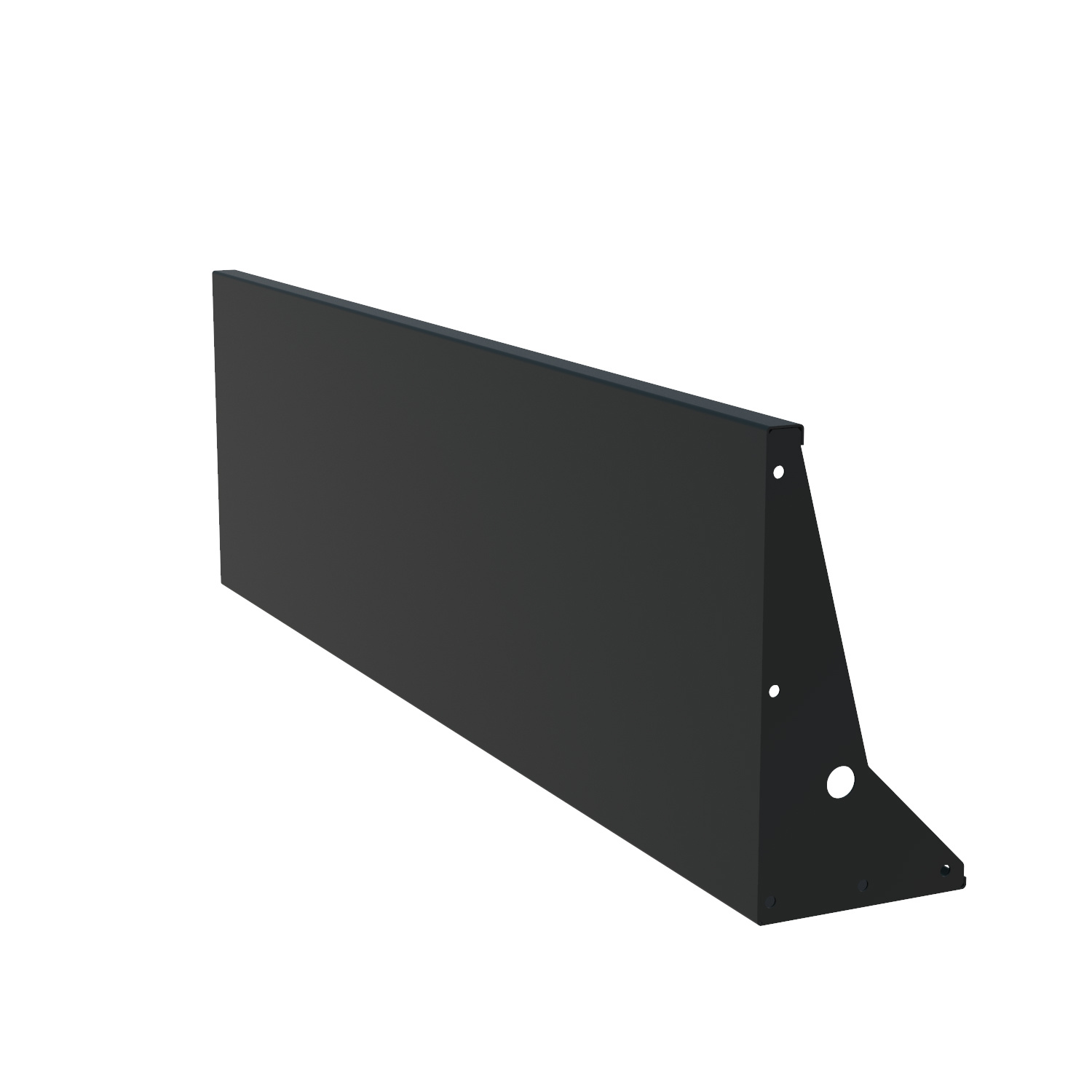Keerwand aluminium recht 200x60cm. afbeelding