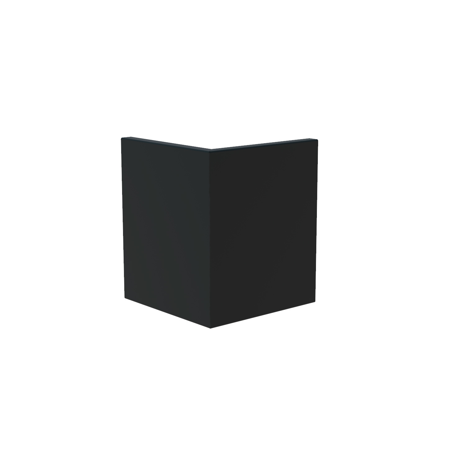 Keerwand aluminium buitenhoek 50x50x60cm. afbeelding