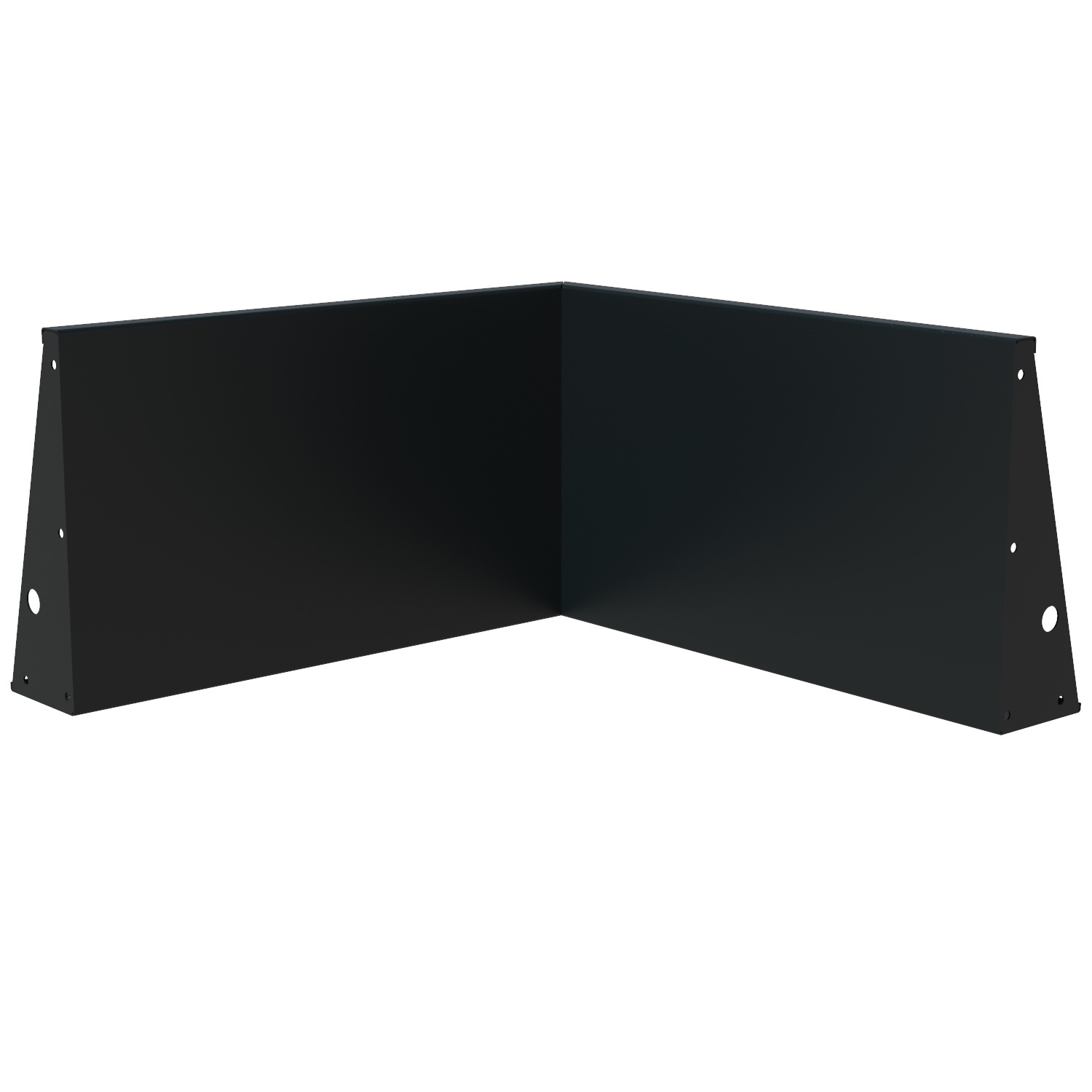Keerwand aluminium binnenhoek 100x100x60cm. afbeelding