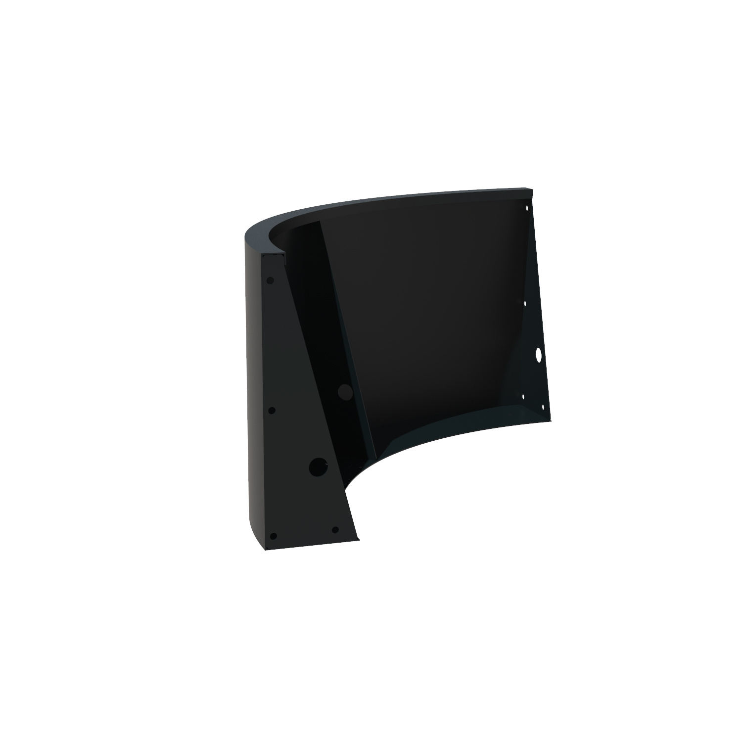 Keerwand aluminium buitenbocht 100x100x60cm. afbeelding