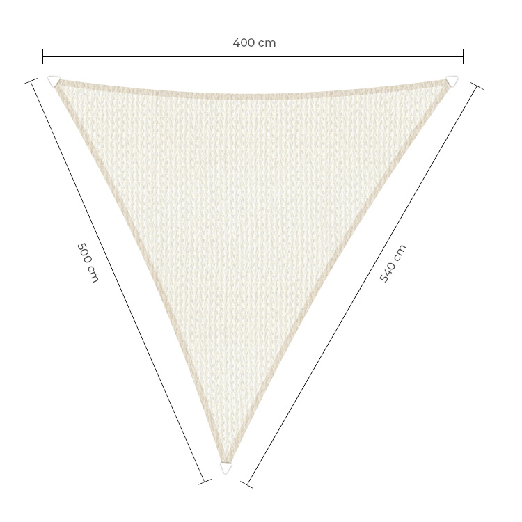 Sunfighter schaduwdoek langhoek wit 4x5x5.4m. afbeelding