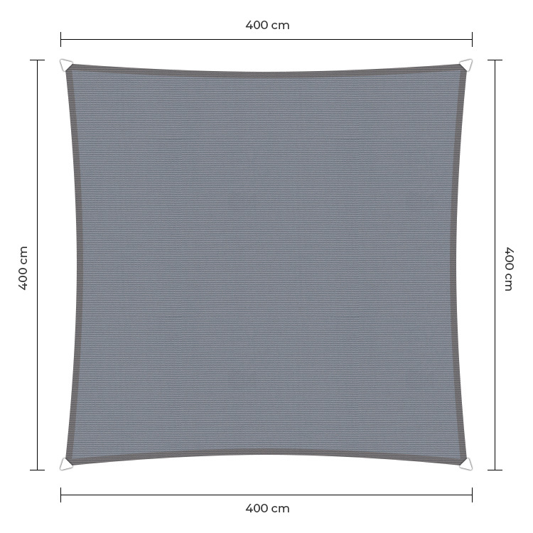 Sunfighter Waterproof vierkant grijs 4x4m. afbeelding