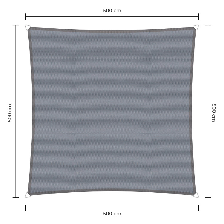 Sunfighter Waterproof vierkant grijs 5x5m. afbeelding