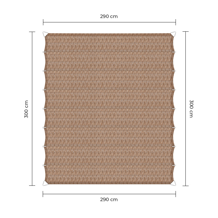 Sunfighter Wavesail zand 2,9x3m. afbeelding