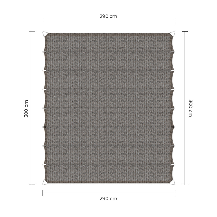 Sunfighter Wavesail grijs 2,9x3m.