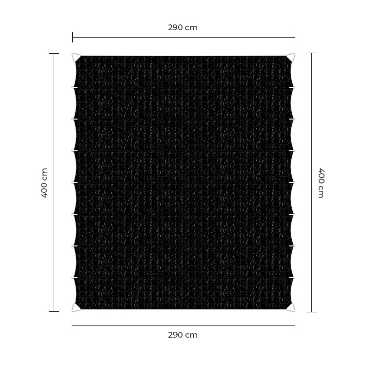 Sunfighter Wavesail zwart 2,9x4m.