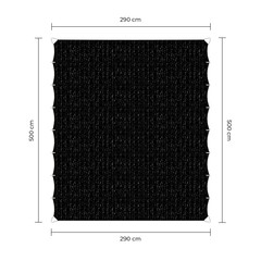 Sunfighter Wavesail zwart 2,9x5m.