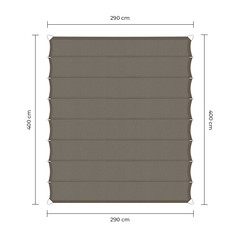 Sunfighter Wavesail Waterproof taupe 2,9x4m.