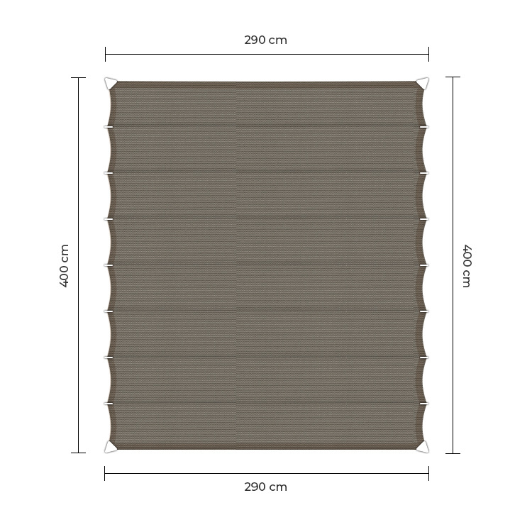 Sunfighter Wavesail Waterproof taupe 2,9x4m.