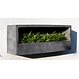 Muur bloempot  Wally Balcony Low  XS Black op=op