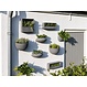 Muur bloempot  Wally Balcony Low  XS Black