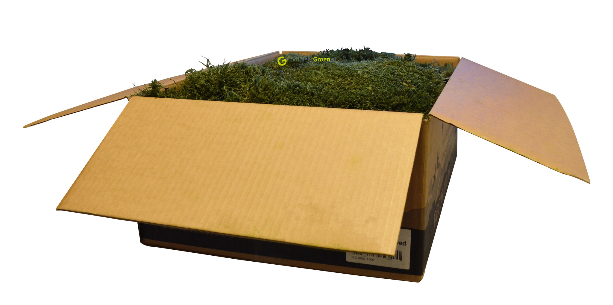 Lappenmos mosgroen 2650 gram. afbeelding