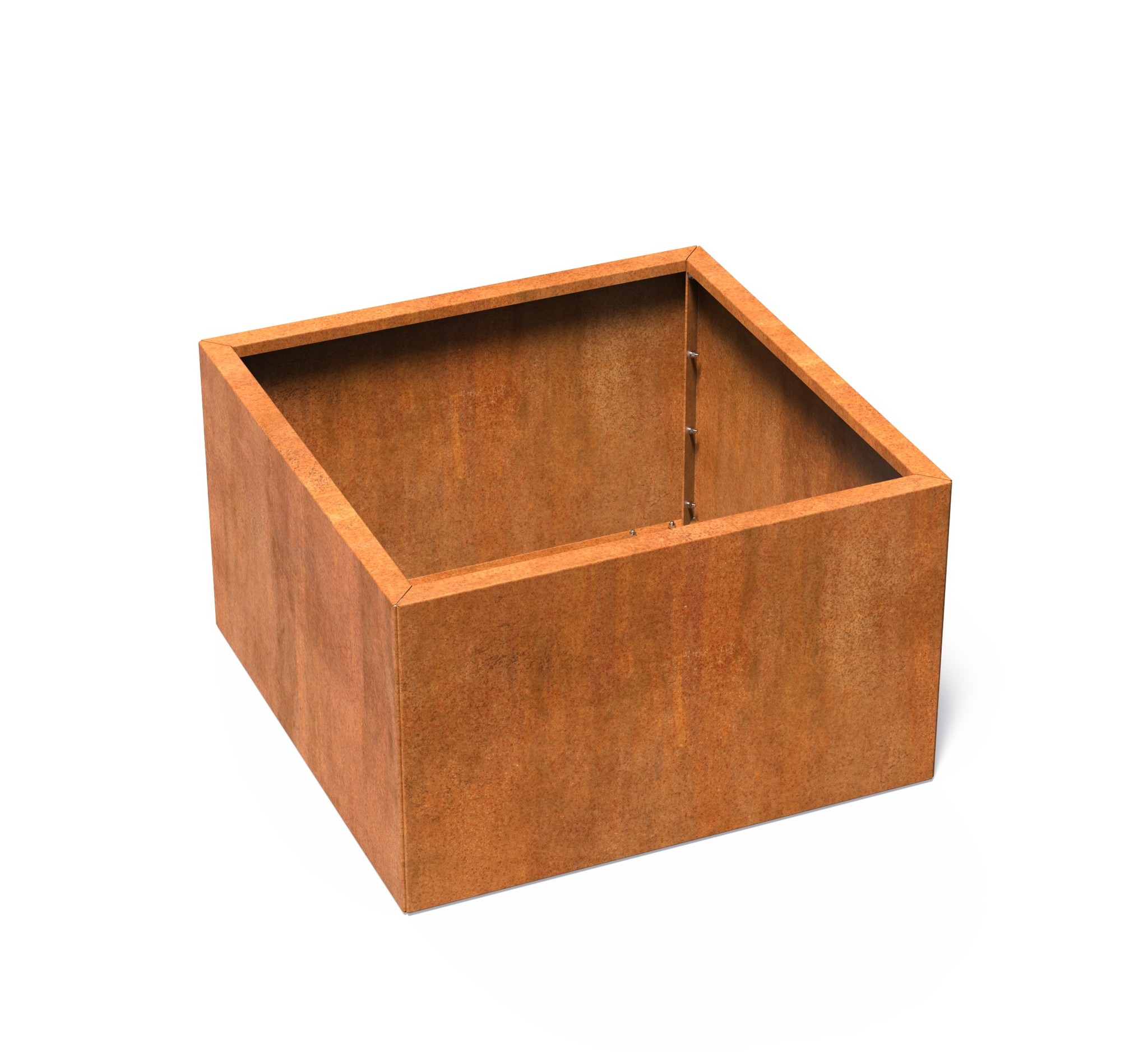 Cortenstaal plantenbak CARREZ Connect 100x100x60cm. afbeelding