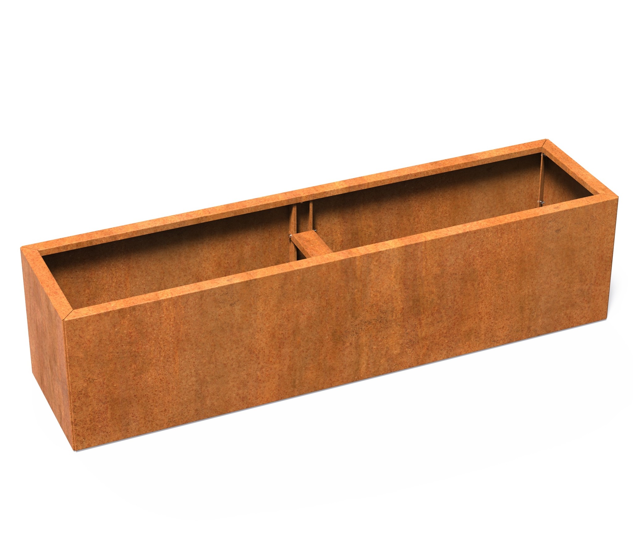 Cortenstaal plantenbak CARREZ Connect 200x50x50cm. afbeelding