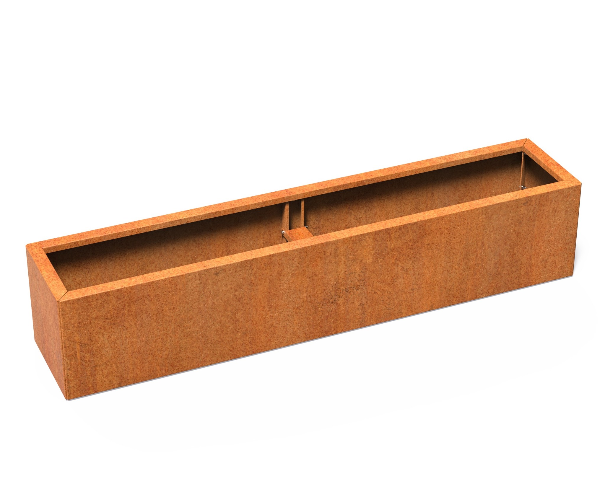 Cortenstaal plantenbak CARREZ Connect 200x40x40cm. afbeelding