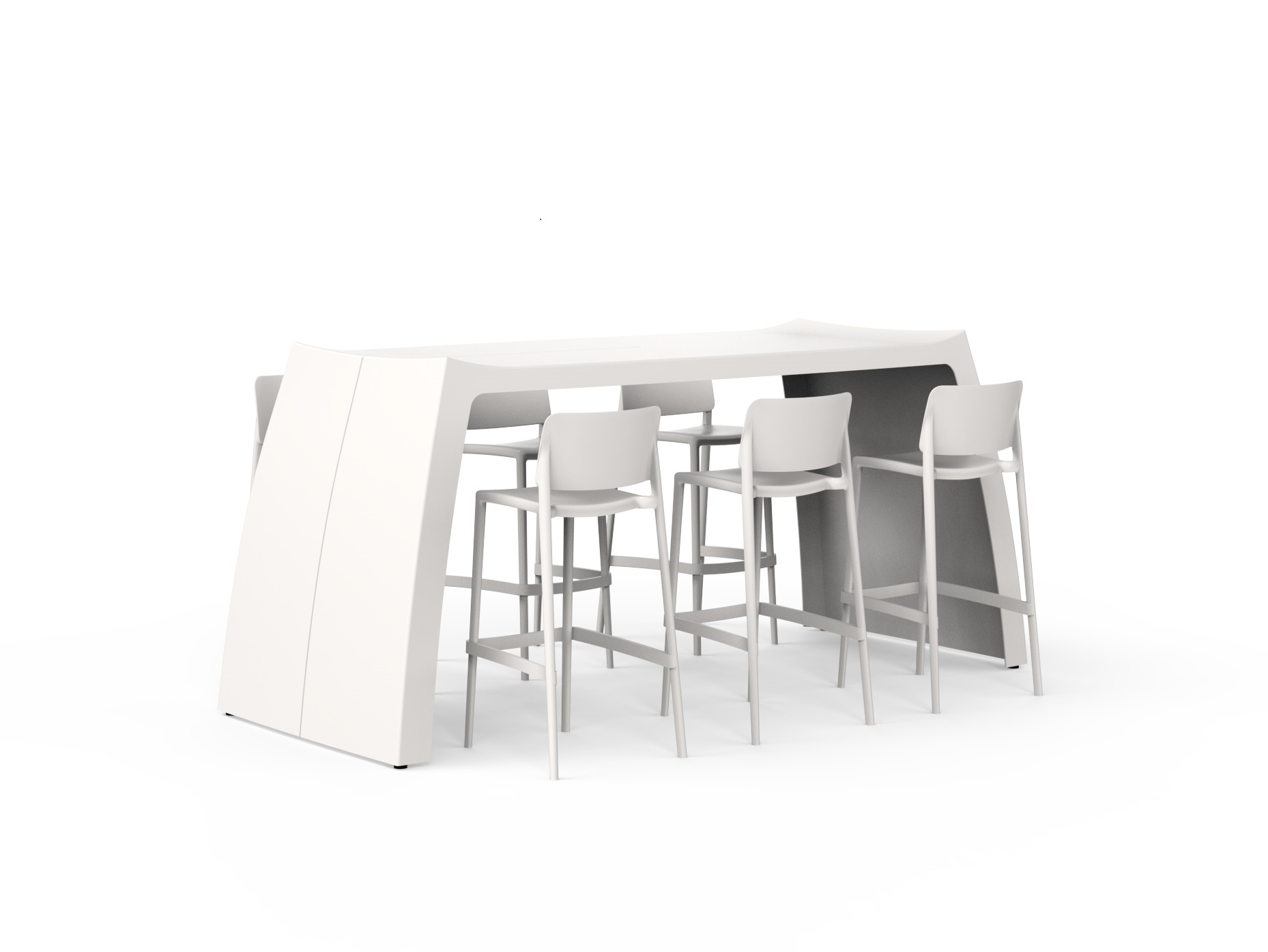 ADEZZ O2S Tafel high 210x90x109cm. op=op afbeelding