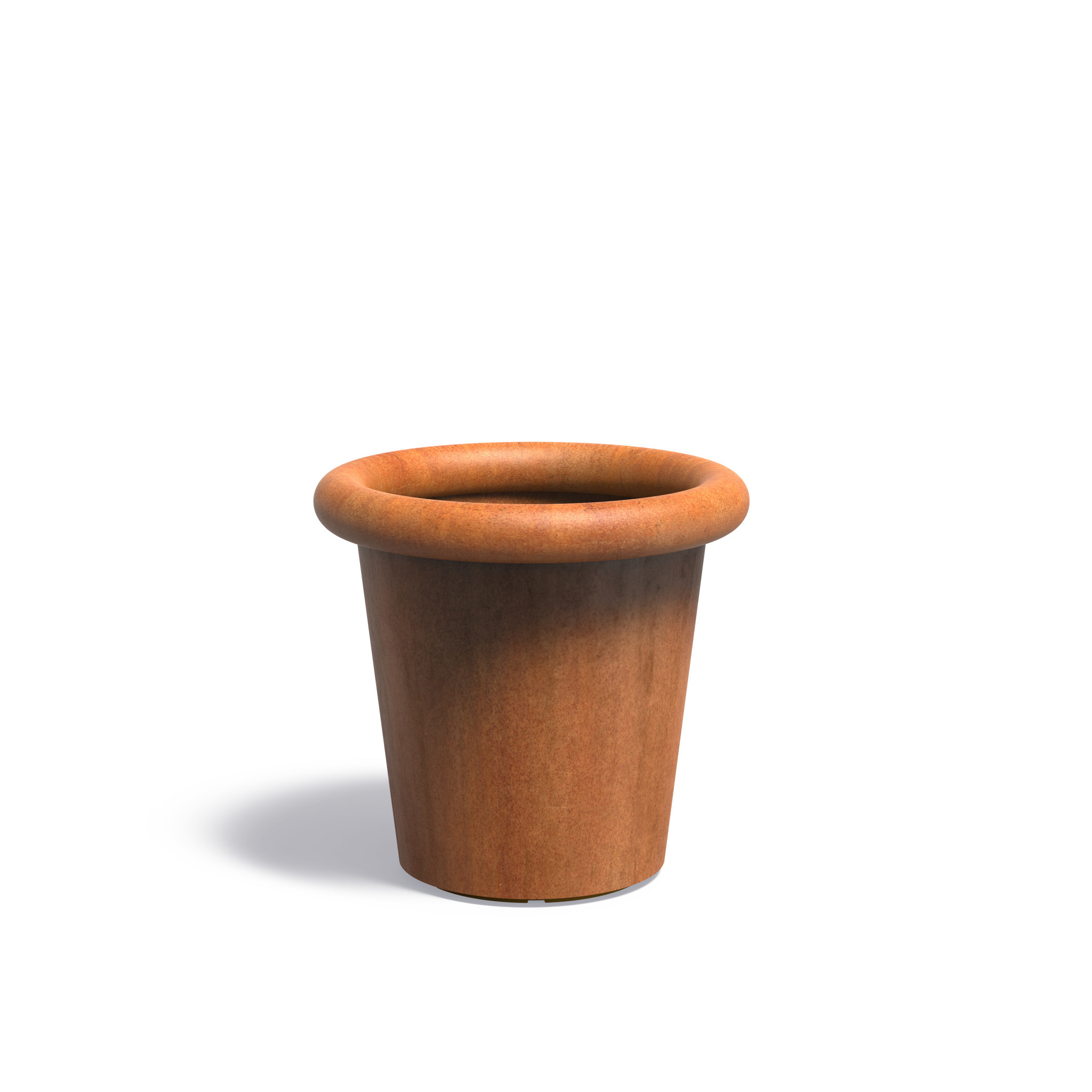 Cortenstaal plantenbak Tube 80x75cm. afbeelding