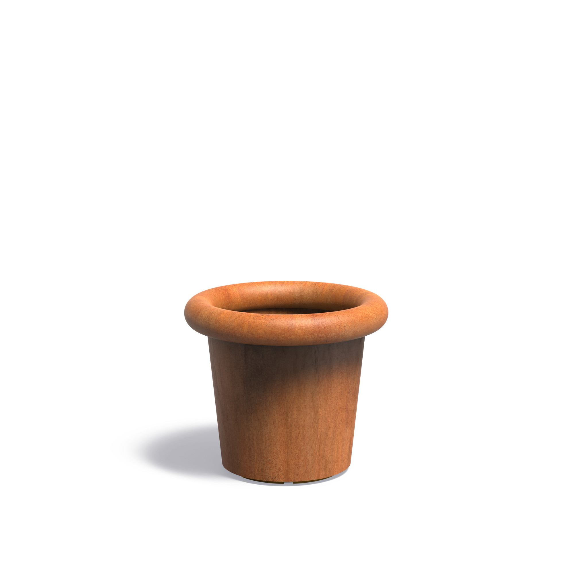 Cortenstaal plantenbak Tube 70x60cm. afbeelding