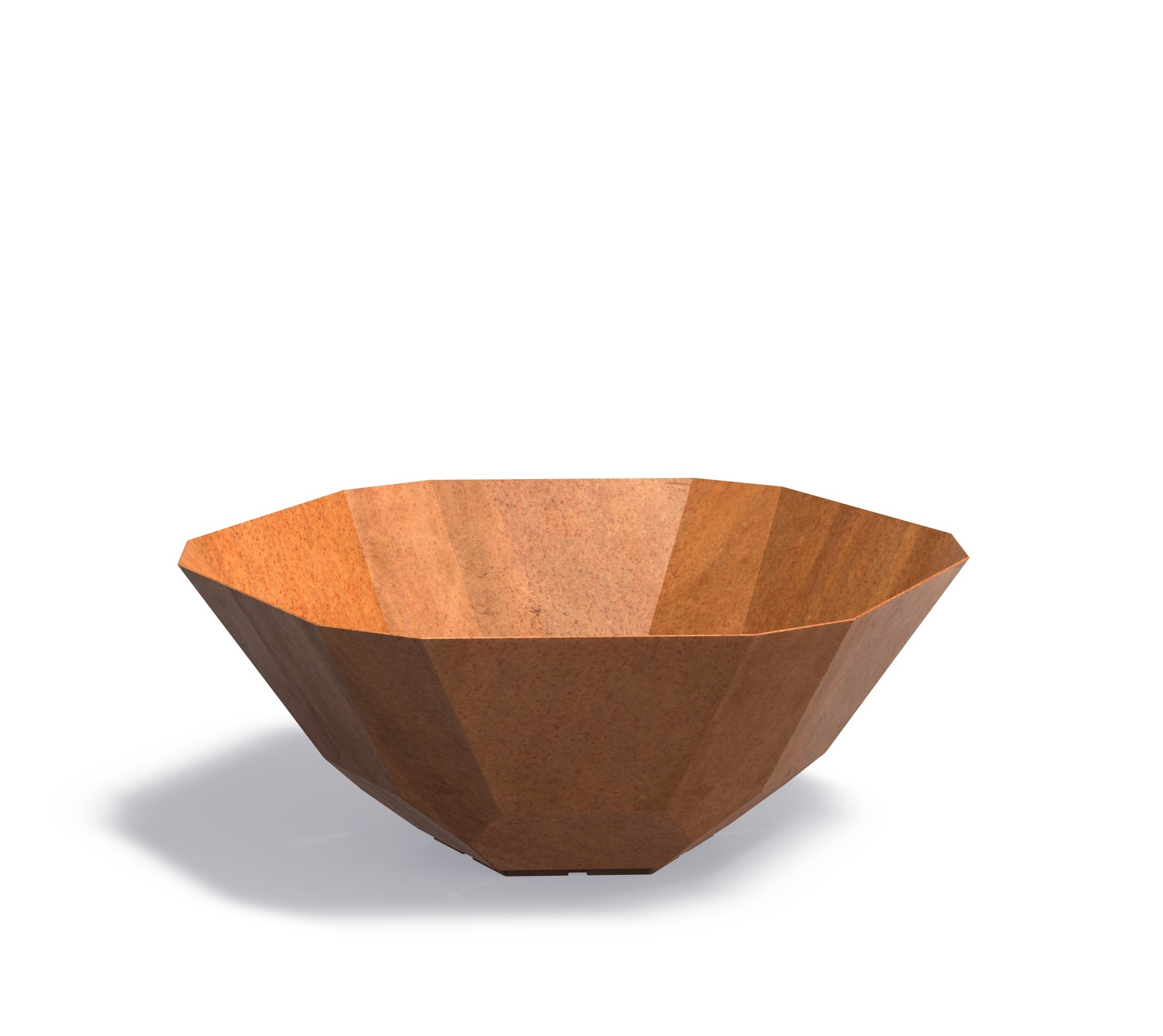 Cortenstaal plantenbak Facet 120x50cm. afbeelding