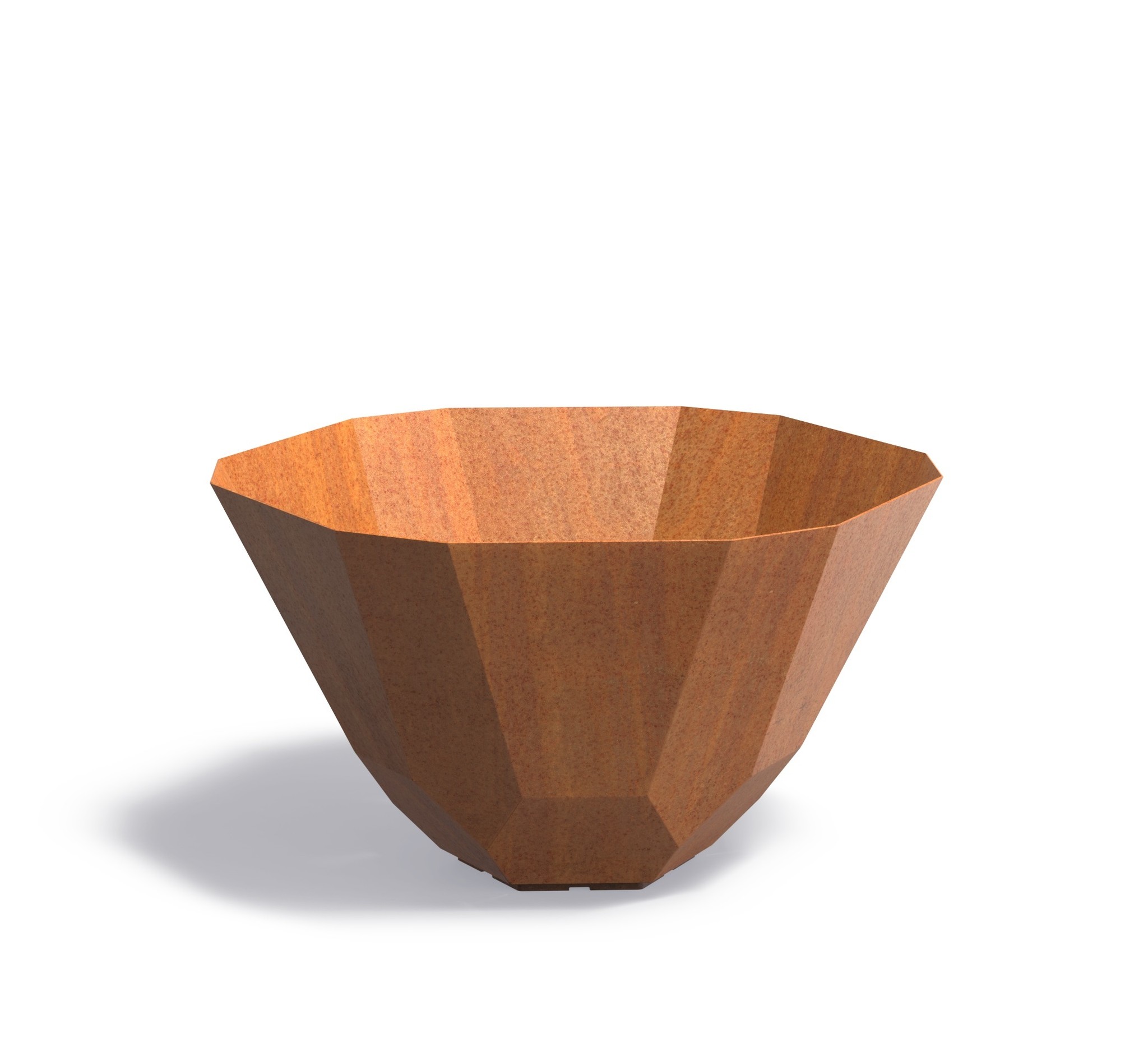 Cortenstaal plantenbak Facet 100x60cm. afbeelding
