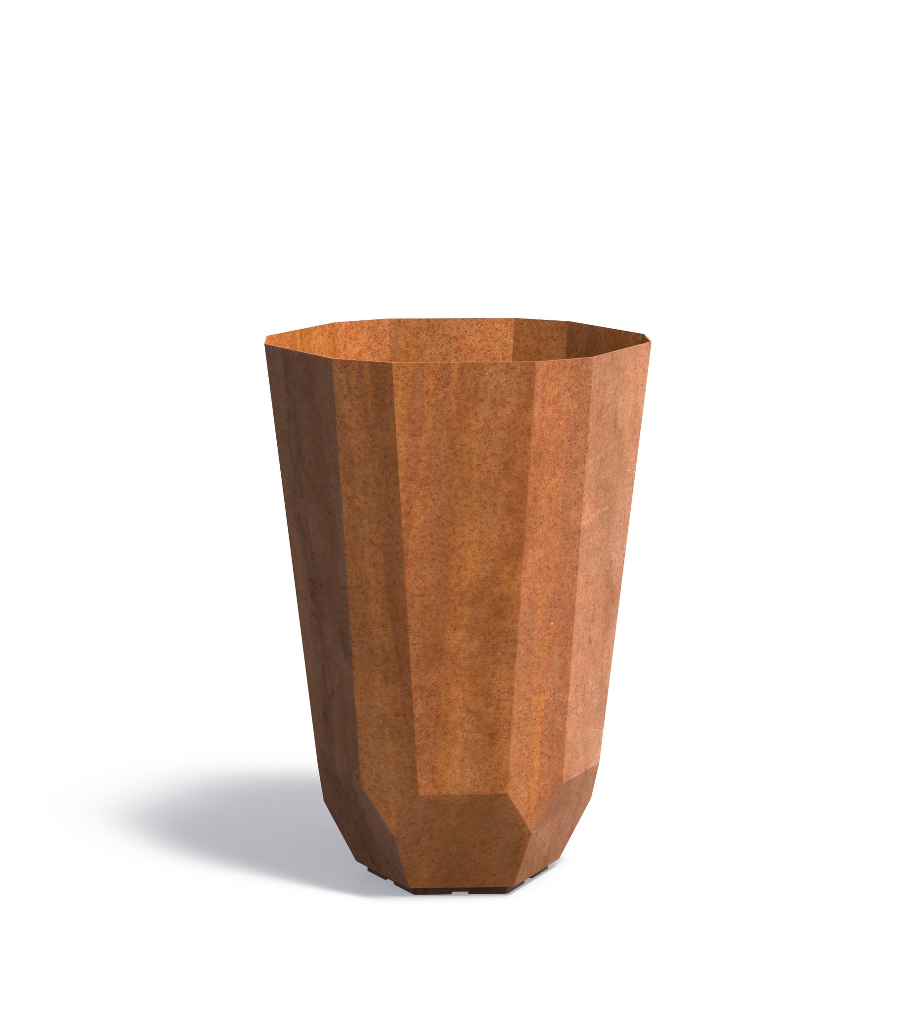 Cortenstaal plantenbak Facet 65x100cm. afbeelding