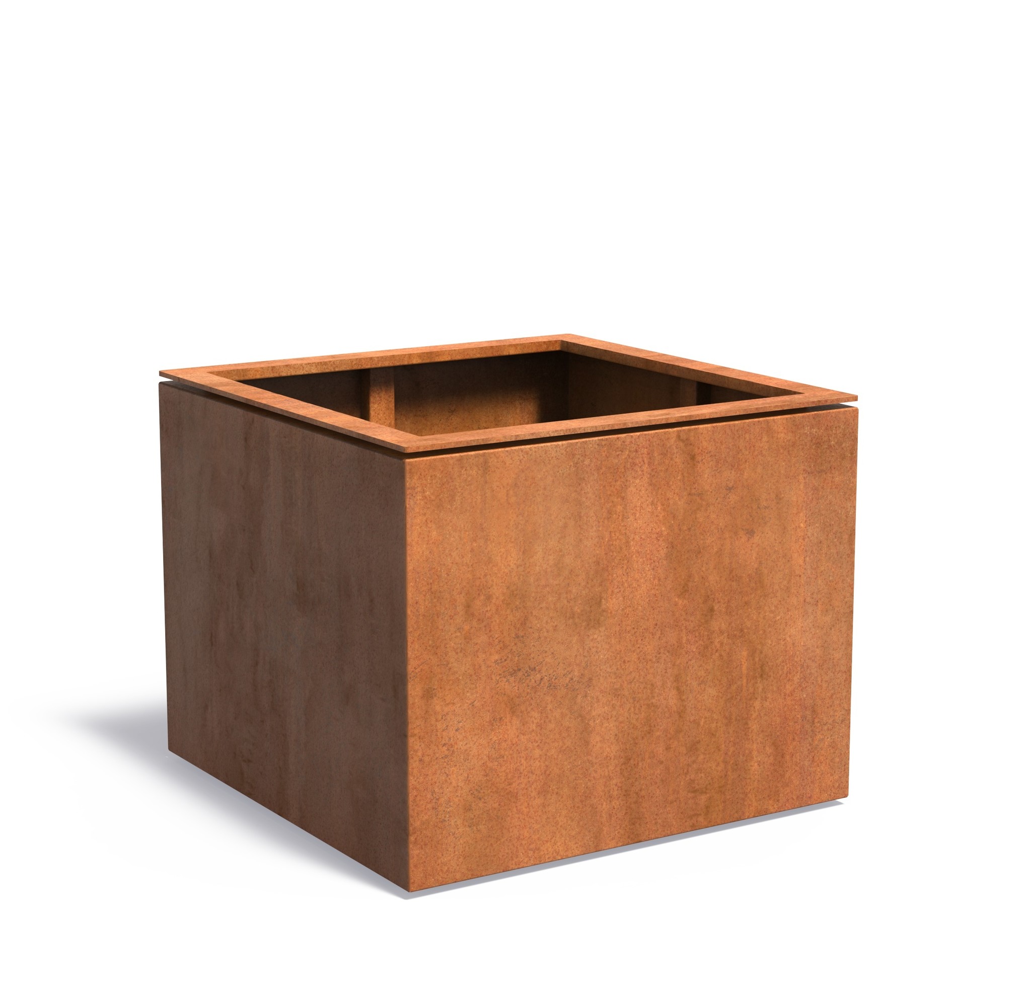 Cortenstaal plantenbak Domus 98x98x80cm. afbeelding