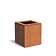 Cortenstaal plantenbak Domus 53x53x60cm.