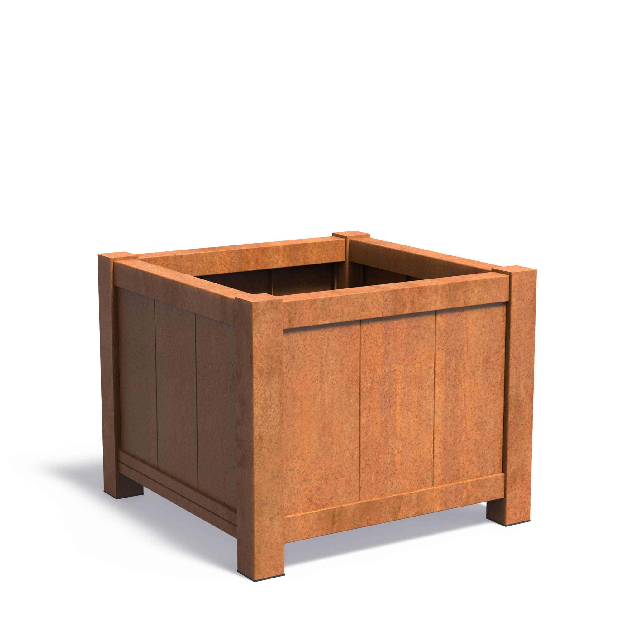 Cortenstaal plantenbak York 100x100x80cm. afbeelding