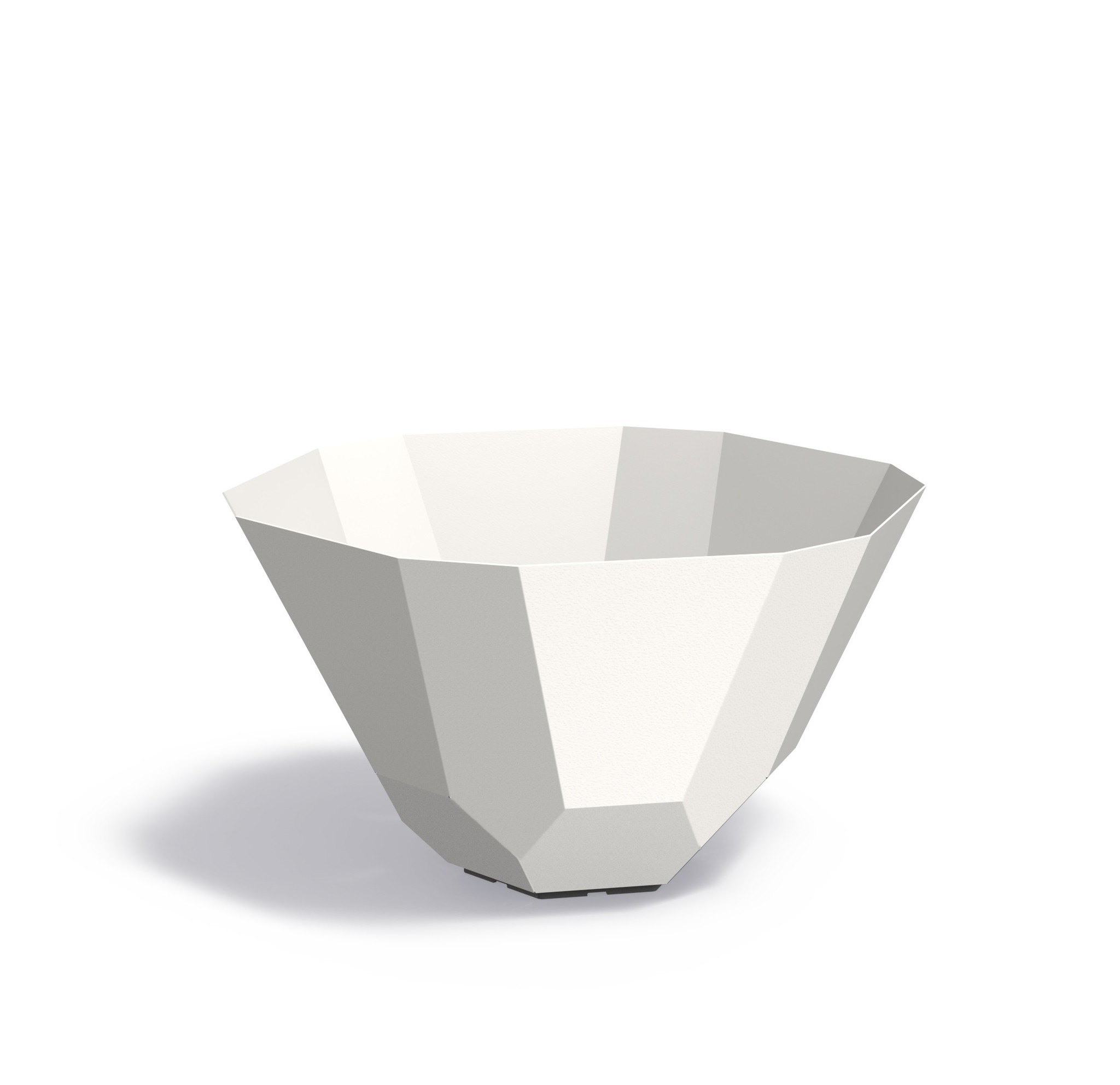 Aluminium plantenbak Facet 100x60cm. afbeelding