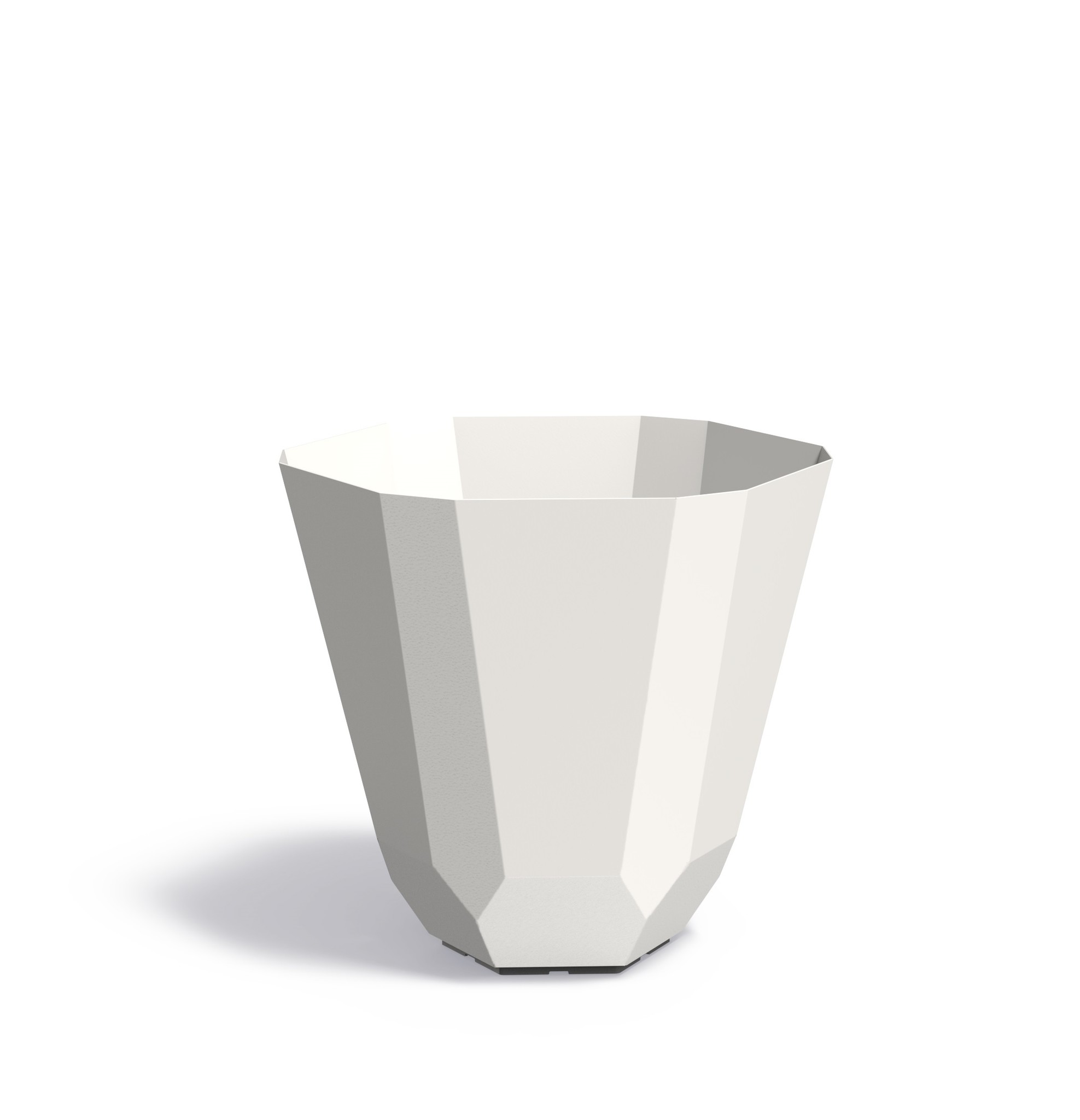 Aluminium plantenbak Facet 80x80cm. afbeelding
