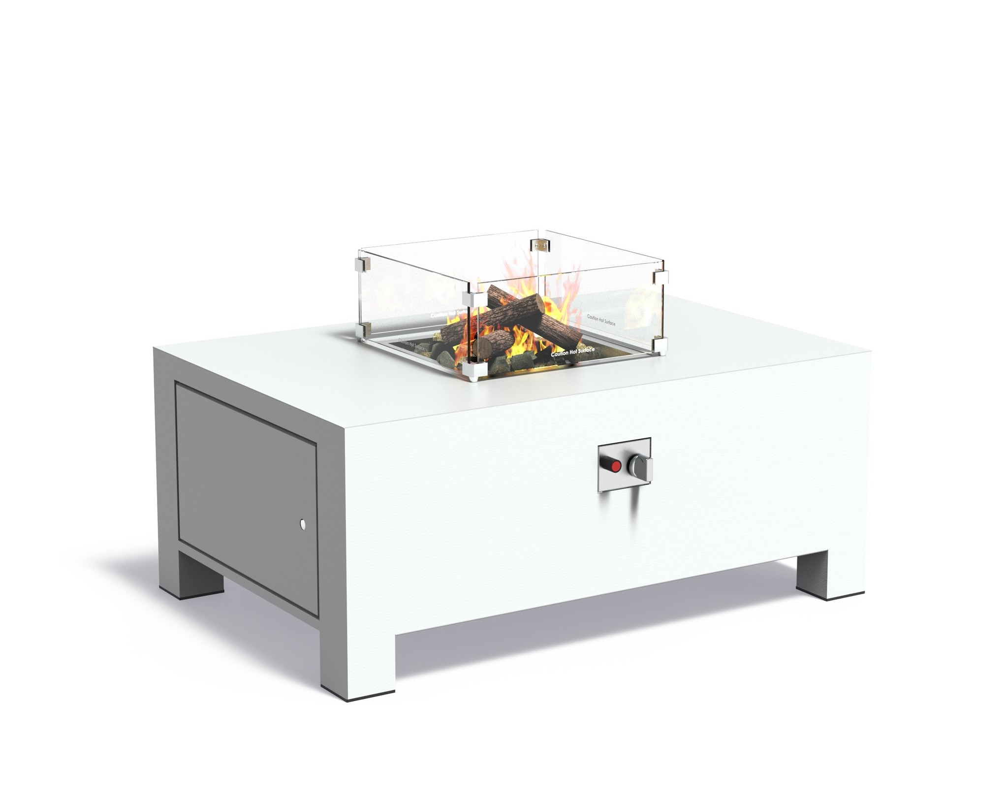 Vuurtafel Forno Brann aluminium 120x80x50cm. afbeelding